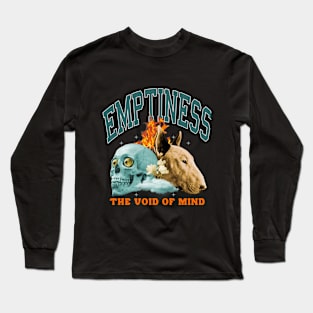 Emptiness t-shirt design Long Sleeve T-Shirt